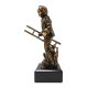 Figur Feuerwehr Feuerwehrmann mit Leiter H=19cm
