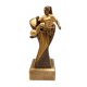 Figur Fuball - Spielerin bronzefarben 145mm