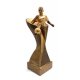 Figur Fuball - Spielerin bronzefarben 195mm