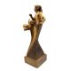 Figur Fuball - Spielerin bronzefarben 195mm