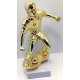 Figur Fussballspieler 23cm goldfarben