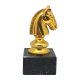 Figur Schach Springer goldfarben13cm