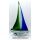 Figur Segelboot Glas H=29cm inkl. Gravur