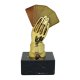 Figur Skat / Pokern  Glanz-Gold auf Marmorsockel 130MM