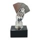 Figur Skat / Pokern  Glanz-Silber auf Marmorsockel 130MM