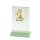 Figur Tennis goldfarbig auf Glasstnder Rom h=220mm inkl. Wunschgravur