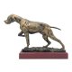 Figur Vorstehhund Pointier auf Sockel 22 cm H�he, 31cm L�nge