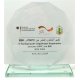 Glas Octagon,gravurfhig und bedruckbar, inclu. Gravur und Druck, 4 Gren