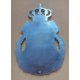 Konigsschild, 65 x 94 mm, echt Silber, mit Ringen
