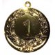 Medaille Kranz 1  mit se  50mm,   bronzefarben, siber- oder goldfarben