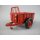 Traktor Schlepper rot mit Anhänger  Oldtimer Nostlgie / Deko Retro L.17xH.12xB.10cm Blechmodel