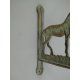 Wandhaken Pferde Gueisen farbig L.17cm H.19cm