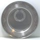 Zinnteller 24cm mit Emblem 50mm incl.Gravur