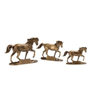 3er-Serie Resinfiguren Pferde