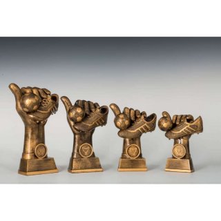 4er-Serie Resinfigur Fussball