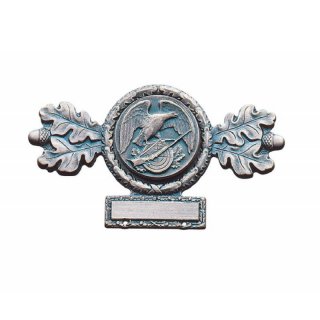Abzeichen mit Auflage21881, bronze mit Scharniernadel