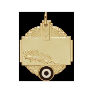 Anhnger Lorberblatt, 40mm vergoldet