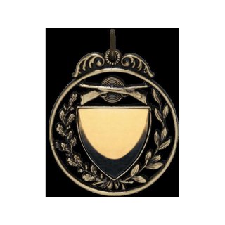 Anhanger, 40 mm, bronzefarbig,mit goldfarbigem Gravurfeld