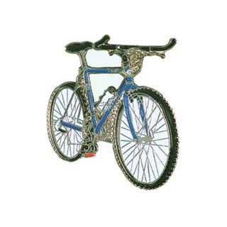 Anstecker / Pin Sonstiges MOUNTAIN-BIKE Fahrrad blau*