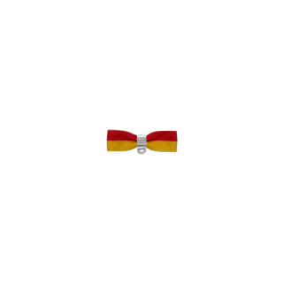 Bandschleife Rot-Gelb ca. 45 x 15 mm