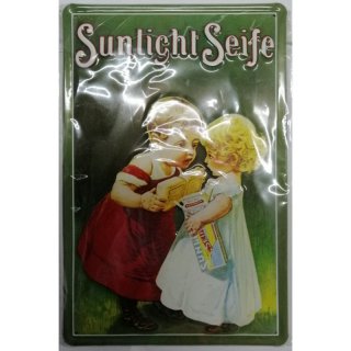 Blechschild / Wandschild mit Kunstdruck Sunlight Seife H.20x30cm