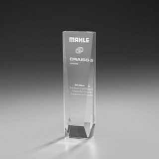 Bookend Award Kristallglas 230mm inkl. Gravur