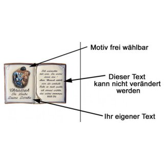 Buch Liebesbekenntnis 20x13cm personalisierbar