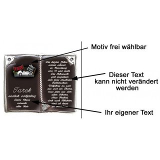 Buch mit Spruch zum 18. Geburtstag 27x22 cm personalisierbar