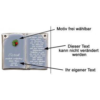 Buch mit Spruch zum 18. Geburtstag 27x22 cm personalisierbar