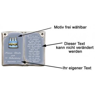 Buch mit Spruch zum 18. Geburtstag 27x22 cm personalisierbar