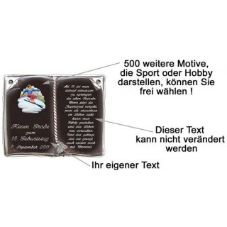 Buch mit Spruch zum 18. Geburtstag 27x22 cm personalisiert