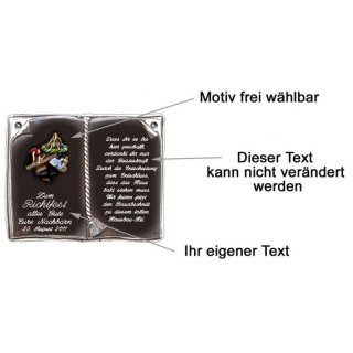 Buch mit Spruch zum Richtfest 27x22 cm personalisierbar