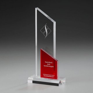 Clear Fire Peak Acryl-Award 275mm inkl. Gravur