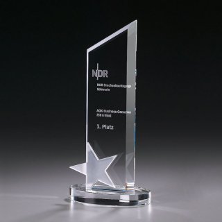 Crystal Ice Star Peak Award 260mm inkl. Gravur