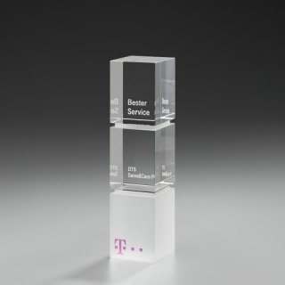 Crystal Ice Tower Kristallglas Trophe 240mm inkl. Gravur