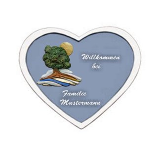 Das Namensschild Decoramic ist in drei Gren lieferbar. Motiv Baum
