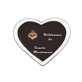 Das Trschild Decoramic ist in drei Gren lieferbar. Motiv Zwerg