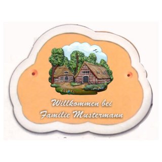 Decoramic Wolkentraum 624 Toskana, Motiv Worpswede Haus im Schlu