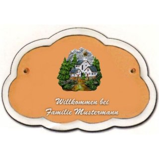Decoramic Wolkentraum 626 Toskana, Motiv Bergdorf