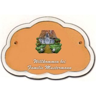 Decoramic Wolkentraum 626 Toskana, Motiv Firesenhaus wei
