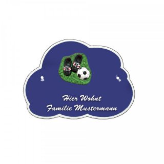 Decoramic Wolkentraum Blau, Motiv Fussball