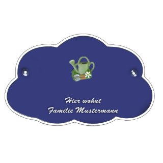 Decoramic Wolkentraum Blau, Motiv Giesskanne