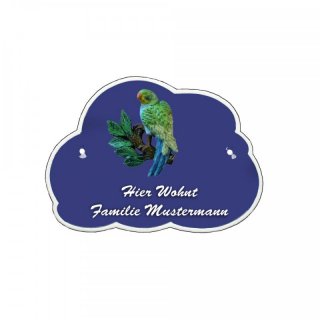 Decoramic Wolkentraum Blau, Motiv Kanarienvogel