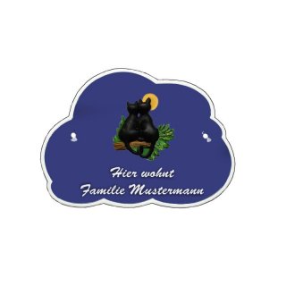 Decoramic Wolkentraum Blau, Motiv Katzen Mond