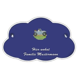 Decoramic Wolkentraum Blau, Motiv Oldtimer