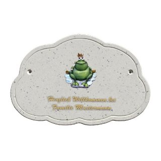 Decoramic Wolkentraum Granitgrau, Motiv Froschknig