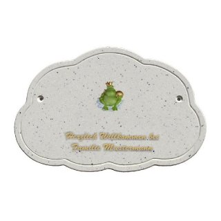 Decoramic Wolkentraum Granitgrau, Motiv Froschknig
