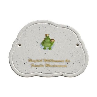 Decoramic Wolkentraum Granitgrau, Motiv Froschknig