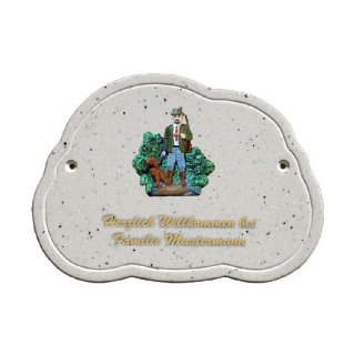 Decoramic Wolkentraum Granitgrau, Motiv Jger