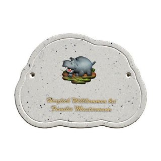 Decoramic Wolkentraum Granitgrau, Motiv Katze auf Mauer
